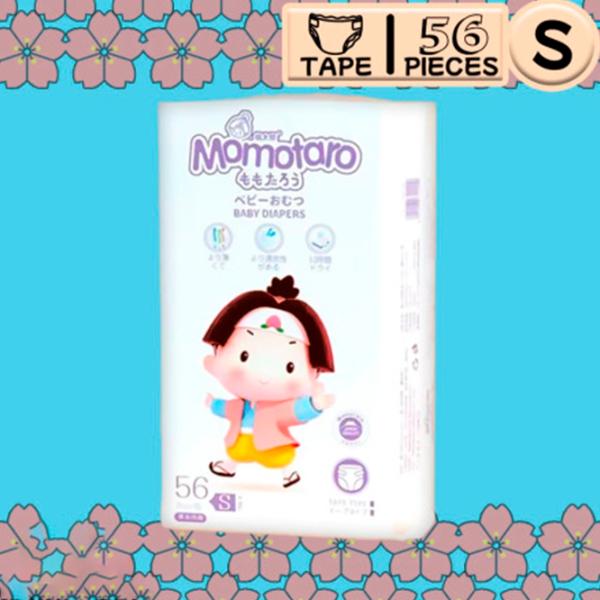 Подгузники для детей Momotaro Baby Diapers S 4 - 8 кг/ 56 шт. photo 3