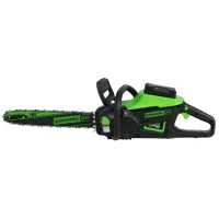 Fierăstrău cu lanţ Greenworks GD60CS40 cu acumulator/ Green photo 2