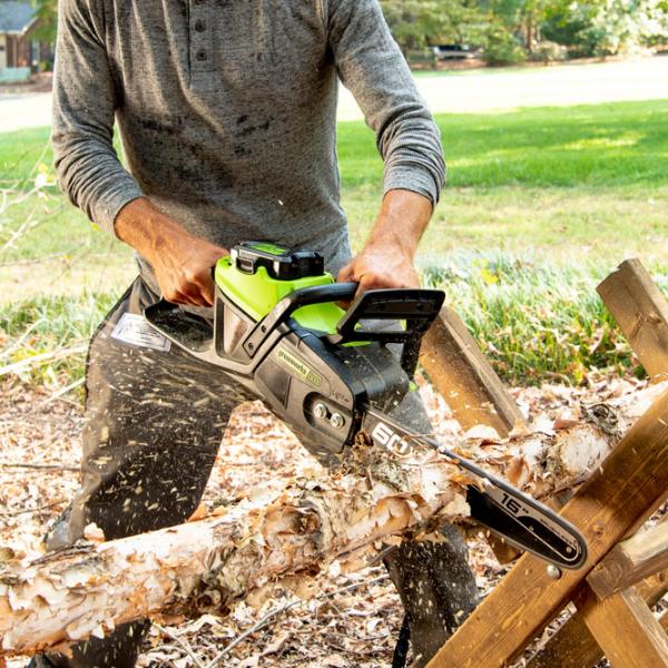 Цепная пила Greenworks GD60CS40 аккумуляторный/ Зелёный photo 4