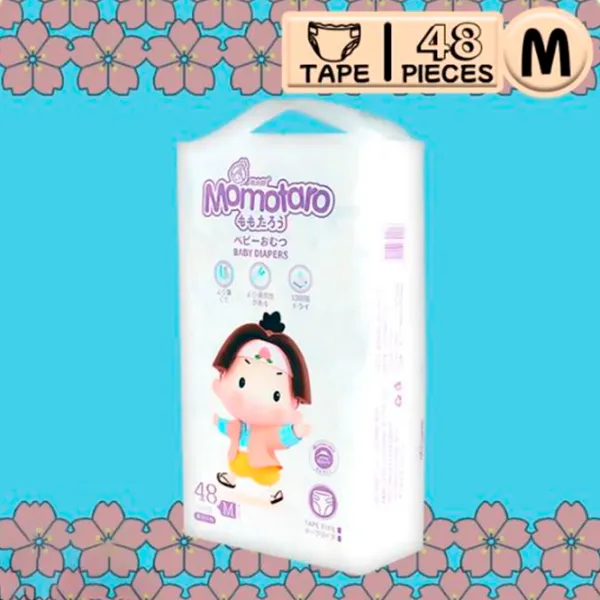 Подгузники для детей Momotaro Baby Diapers M 6 - 11 кг/ 48 шт. photo 3