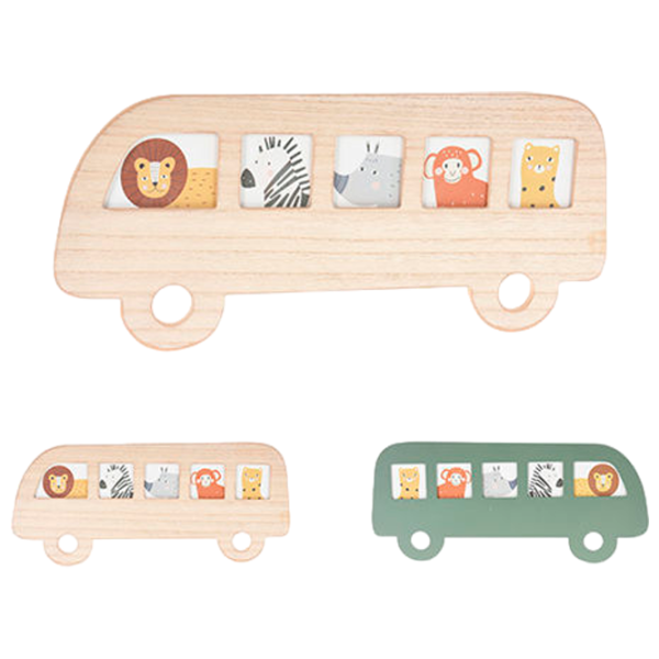 Ramă foto Kids Autobuz Lemn/ Pe perete photo 2