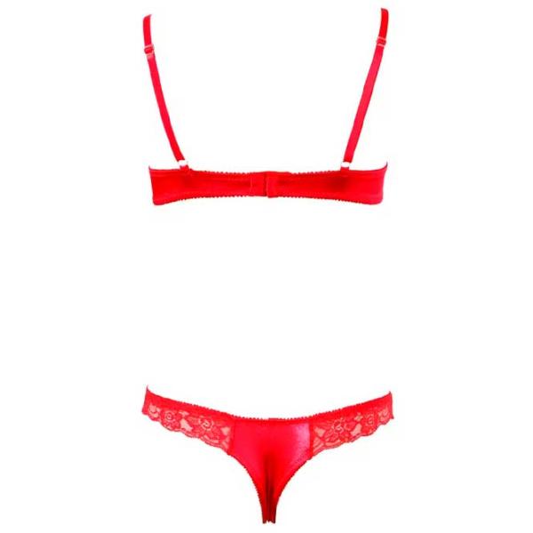 Комплект нижнего белья Cottelli Half-Cup 22201993251 (85B/ L) Красный photo 2 Комплект нижнего белья Cottelli Half-Cup 22201993251 (85B/ L) Красный photo 2