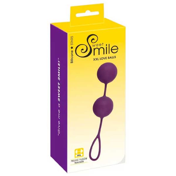Вагинальные шарики Sweet Smile Love Balls XXL (2шарика) Фиолетовый photo 3