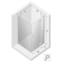 Cabină de duș New Trendy R D-0116A/ D-0084B Сabină deschisă photo 4