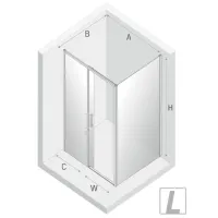 Cabină de duș New Trendy L D-0404A/ D-0220B Сabină deschisă photo 2