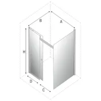 Cabină de duș New Trendy D-0181A/ D-0103B Сabină deschisă photo 2