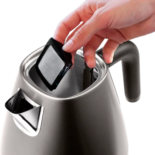 Электрочайник DeLonghi KBIN2001.TB 1.7л / Закрытая спираль / Титан photo 2