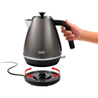 Ceainic electric DeLonghi KBIN2001.TB 1.7l / Ascuns spirală / Titanium photo 4