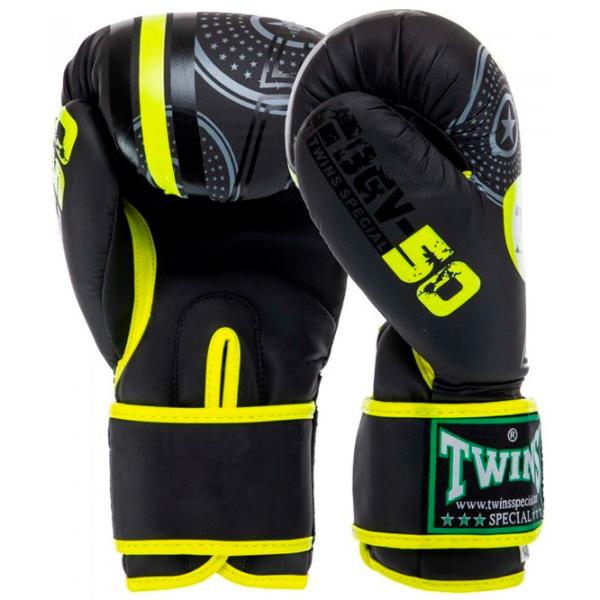 Mănuși de lupte TWINS Mate TW5010 Box/ Adult/ 10 oz/ Green photo 2