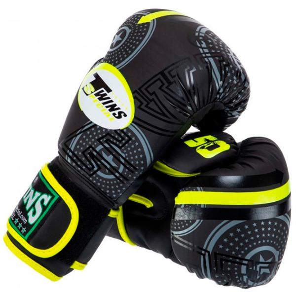 Mănuși de lupte TWINS Mate TW5010 Box/ Adult/ 10 oz/ Green photo 5