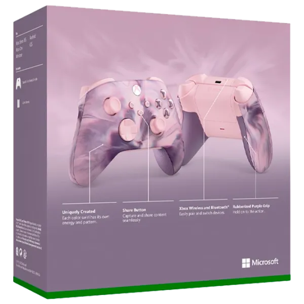 Геймпад Microsoft Dream Vapor Special Edition Беспроводные / 13 buttons / Розовый photo 13