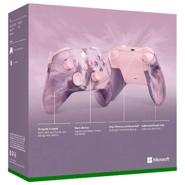 Геймпад Microsoft Dream Vapor Special Edition Беспроводные / 13 buttons / Розовый photo 13