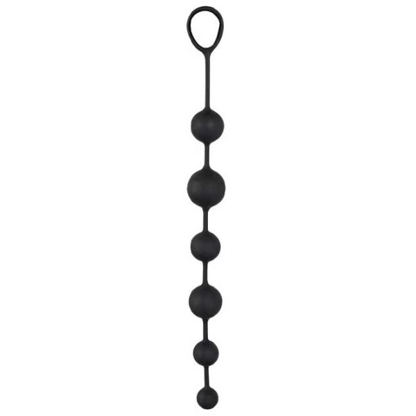 Анальные шарики Black Velvets Anal Beads 05192000000 (6шарика) Черный photo 2