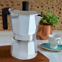 Гейзерная кофеварка Pinti Capri 35095 0.3л / Алюминий / Нержавеющая сталь photo 2