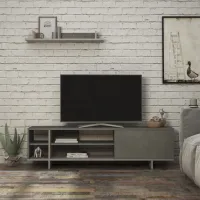 Тумба под телевизор Showdeko Stockton 44см x 160см x 35.5см/ ДСП photo 3