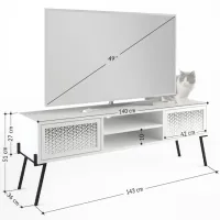 Тумба под телевизор Showdeko NAIVE 50.7см x 143см x 35.6см/ ДСП photo 2