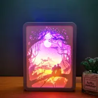 Lampă de noapte Desk lamp Moonlight Lovers White photo 5
