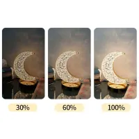 Lampă de noapte Desk lamp Moon Auriu photo 6