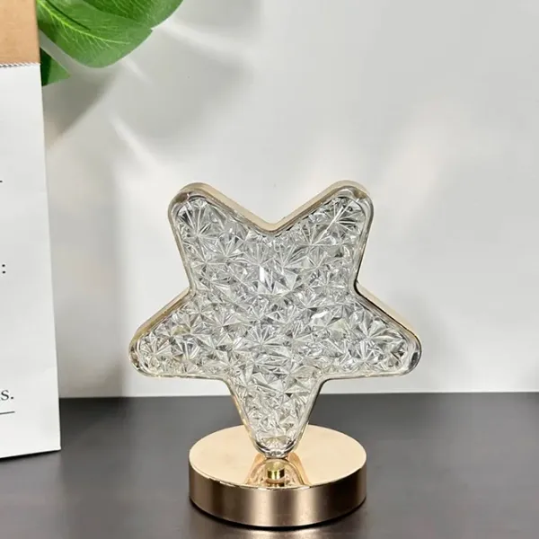 Lampă de noapte Desk lamp Star Stejar Auriu photo 3