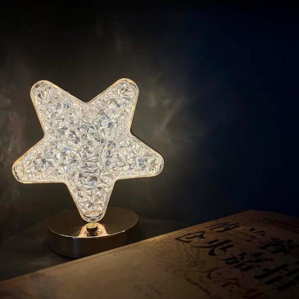 Lampă de noapte Desk lamp Star Stejar Auriu photo 4