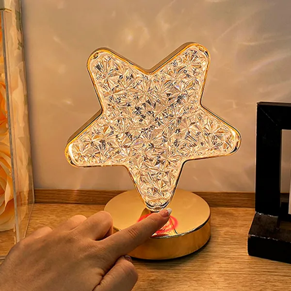 Lampă de noapte Desk lamp Star Stejar Auriu photo 5