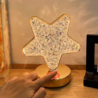 Lampă de noapte Desk lamp Star Stejar Auriu photo 5