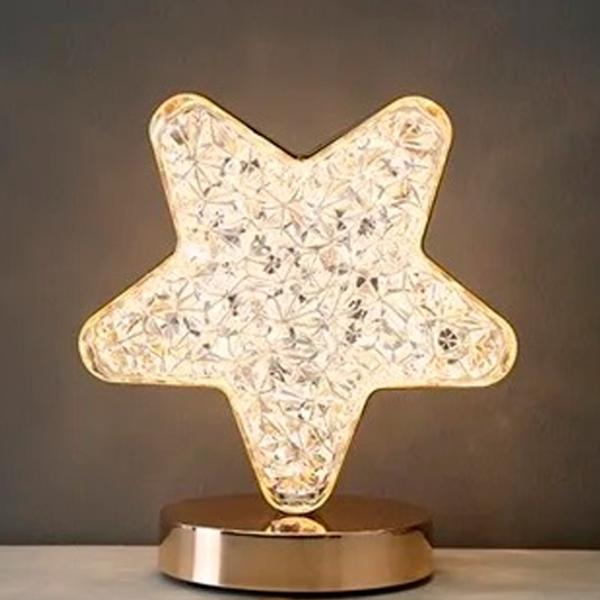 Lampă de noapte Desk lamp Star Stejar Auriu photo 6