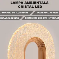 Lampă de noapte Desk lamp Romantic Atmosphere Auriu photo 7