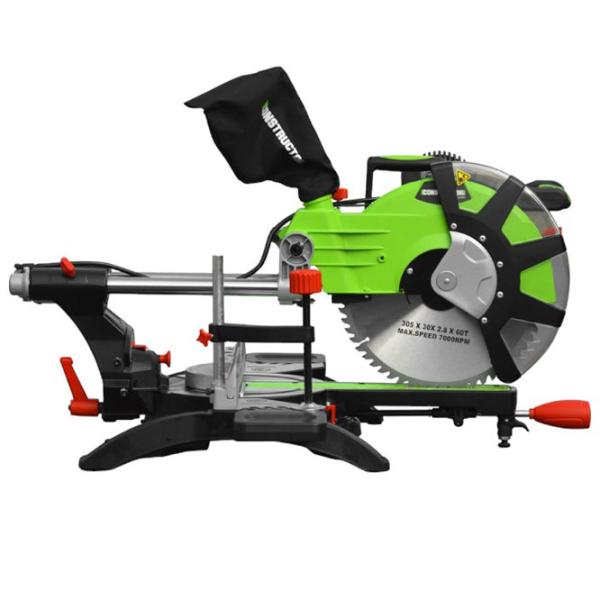 Торцовочная пила Constructor CTRMS2100-305DBLA 305 мм/ Зелёный photo 2