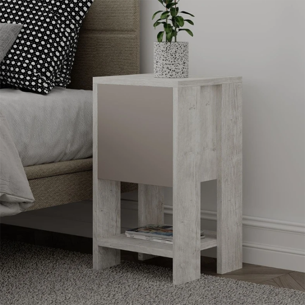 Noptiere Showdeko EMA 55 x 30 x 30/ PAL/ White photo 2 Noptiere Showdeko EMA 55 x 30 x 30/ PAL/ White photo 2
