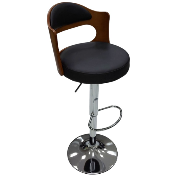 Scaun de bar Magnus CX B33 Piele eco/ Metal/ Black photo 2