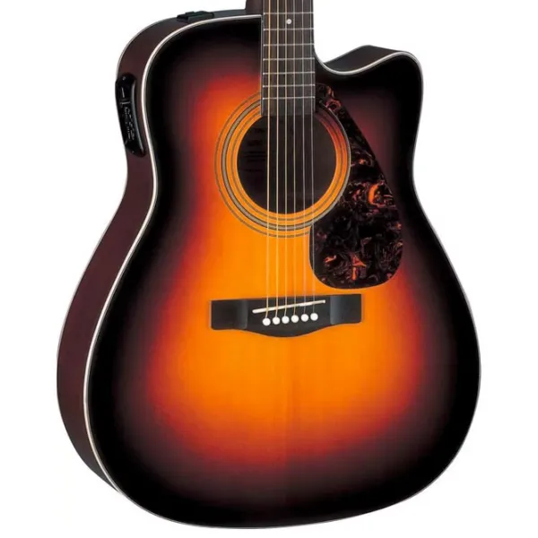 Акустическая гитара Yamaha FX370C TBS 4/ 4, Dreadnought, Табачный санбёрст photo 4