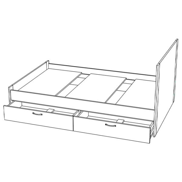 Pat ML-Mobila Vega 120 x 200 cm/ PAL/ Gray photo 3 Pat ML-Mobila Vega 120 x 200 cm/ PAL/ Gray photo 3