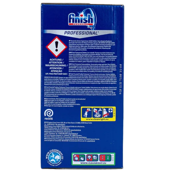 Capsule FINISH Powerball Professional 125 tab comprimate / pentru îndepărtarea resturilor alimentare de pe vase photo 3
