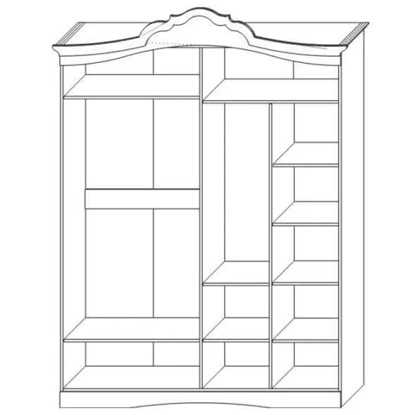 Dulap pentru haine Linear KMK Melanie 180 x 58 x 235.5 / DSP / White photo 3