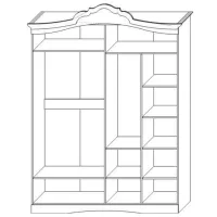 Dulap pentru haine Linear KMK Melanie 180 x 58 x 235.5 / DSP / White photo 3