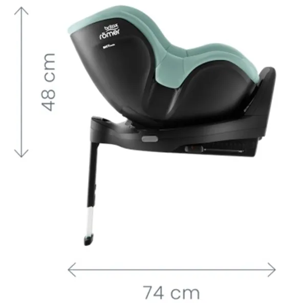 Scaun auto Britax-Römer Dualfix 5Z with Vario Base 5Z 3 luni - 5 ani/ 18 kg/ Orange photo 6