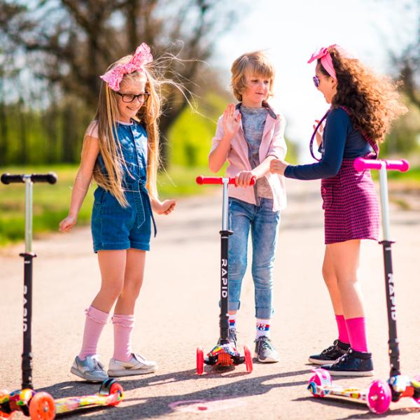 Детский трёхколёсный самокат Lorelli Rapid (10390040012) 50 кг/ Синий photo 5