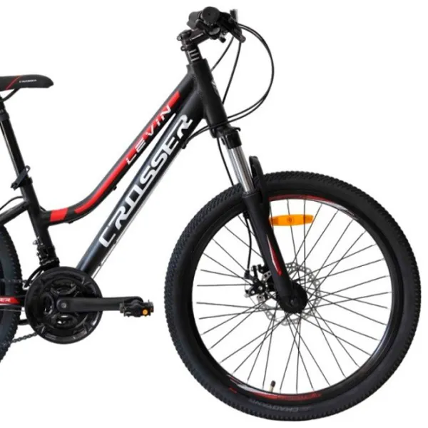 Bicicletă Crosser Levin 26" 13" Aluminiu/ Black Red photo 3