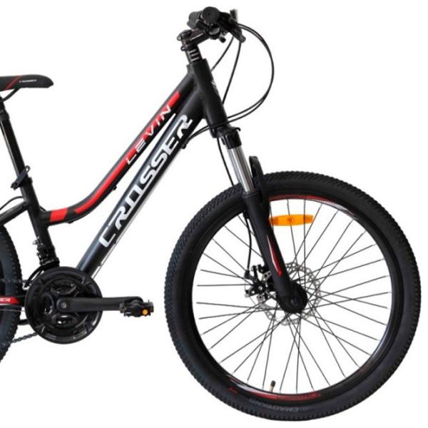 Bicicletă Crosser Levin 26" 13" Aluminiu/ Black Red photo 3