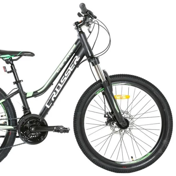 Bicicletă Crosser Levin 26" 13" Aluminiu/ Black Green photo 3