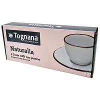 Набор чашек Tognana Naturali Glace 100 мл/ Керамика/ Серый photo 2