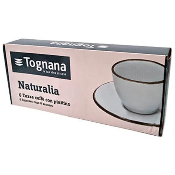 Набор чашек Tognana Naturali Glace 100 мл/ Керамика/ Серый photo 5