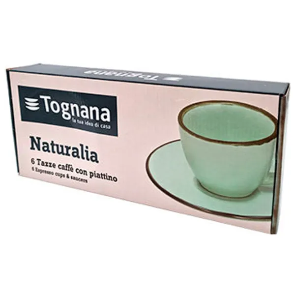 Набор чашек Tognana Naturali Acquaviv 100 мл/ Керамика/ Зелёный photo 4