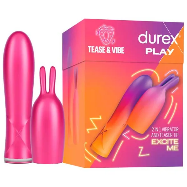 Вибратор Durex Tease Bunny Розовый photo 2 Вибратор Durex Tease Bunny Розовый photo 2