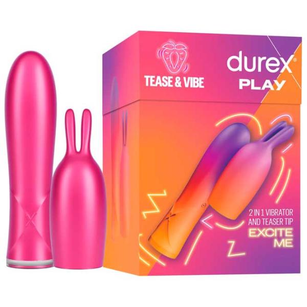 Вибратор Durex Tease Bunny Розовый photo 2 Вибратор Durex Tease Bunny Розовый photo 2