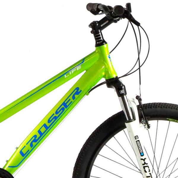 Bicicletă Crosser Legion 24" 13" Aluminiu/ Green Black photo 4 Bicicletă Crosser Legion 24" 13" Aluminiu/ Green Black photo 4