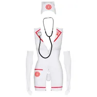 Set lengerie Obsessive Emergency Dress (S/ M) White photo 2