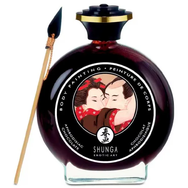 Масло для массажа Shunga Body Painting 100 мл/ Шоколад/ Прозрачный photo 2