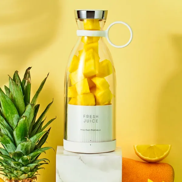 Портативный блендер Fresh Juice Mini Fruit Белый photo 2